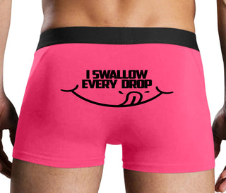 I Swallow Every Drop - Pink Boxer Brief