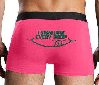 I Swallow Every Drop - Pink Boxer Brief
