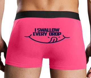 I Swallow Every Drop - Pink Boxer Brief