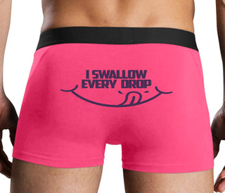I Swallow Every Drop - Pink Boxer Brief