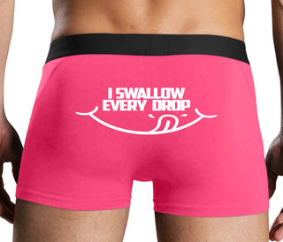 I Swallow Every Drop - Pink Boxer Brief