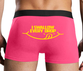 I Swallow Every Drop - Pink Boxer Brief