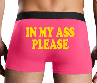 In My Ass Please - Pink Boxer Brief
