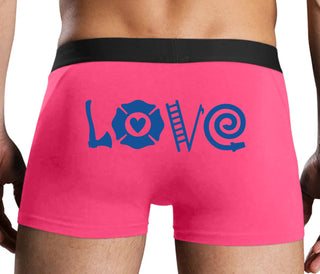 Love Fire Fighter - Pink Boxer Brief