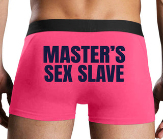 Masters Sex Slave - Pink Boxer Brief