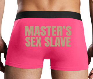 Masters Sex Slave - Pink Boxer Brief