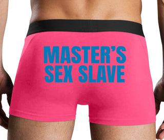 Masters Sex Slave - Pink Boxer Brief