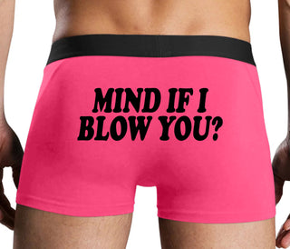 Mind If I Blow You - Pink Boxer Brief