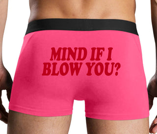 Mind If I Blow You - Pink Boxer Brief