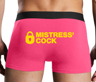 Mistress Owned Cock - Pink Boxer Brief