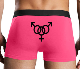 MMF Threesome - Pink Boxer Brief