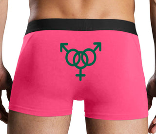 MMF Threesome - Pink Boxer Brief