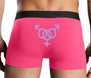 MMF Threesome - Pink Boxer Brief