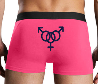 MMF Threesome - Pink Boxer Brief