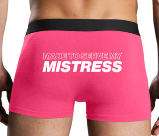 Made To Serve My Mistress - Pink Boxer Brief