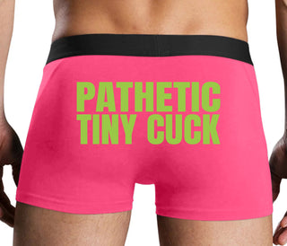 Pathetic Tiny Cuck - Pink Boxer Brief