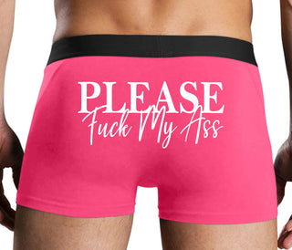 Please Fuck My Ass - Pink Boxer Brief
