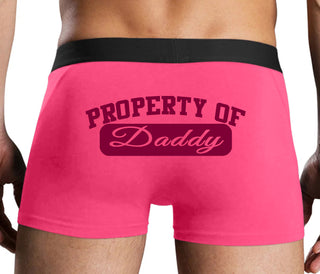 Property Of Daddy - Athletic Look - Pink Boxer Brief