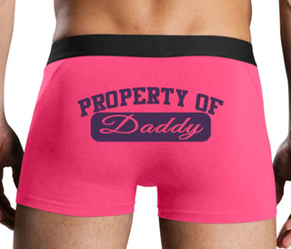Property Of Daddy - Athletic Look - Pink Boxer Brief