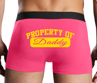 Property Of Daddy - Athletic Look - Pink Boxer Brief