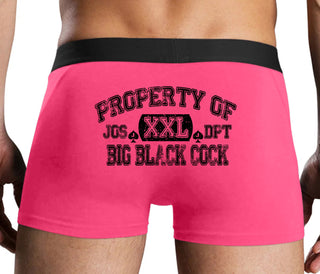 Property Of Big Black Cock - Jack Of Spades - Pink Boxer Brief
