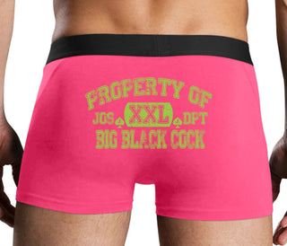 Property Of Big Black Cock - Jack Of Spades - Pink Boxer Brief
