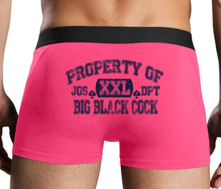 Property Of Big Black Cock - Jack Of Spades - Pink Boxer Brief