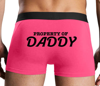 Property Of Daddy - Pink Boxer Brief