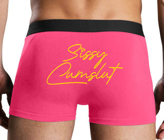 Sissy Cumslut - Pink Boxer Brief