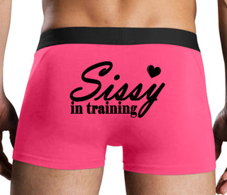 Sissy In Training - Pink Boxer Brief