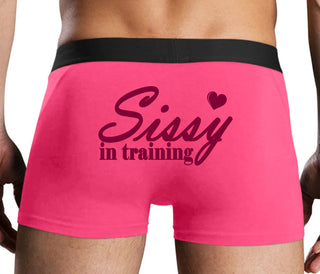 Sissy In Training - Pink Boxer Brief