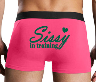Sissy In Training - Pink Boxer Brief