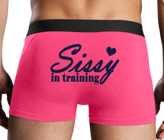 Sissy In Training - Pink Boxer Brief