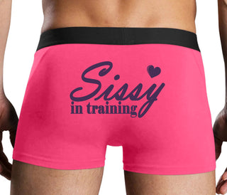Sissy In Training - Pink Boxer Brief