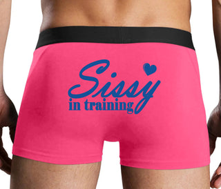 Sissy In Training - Pink Boxer Brief