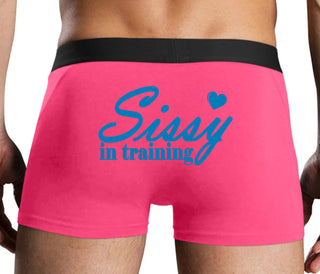 Sissy In Training - Pink Boxer Brief