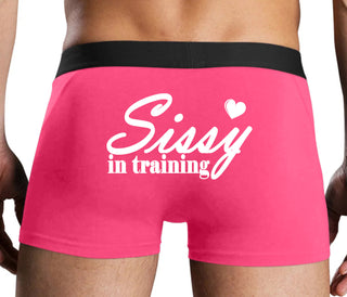 Sissy In Training - Pink Boxer Brief