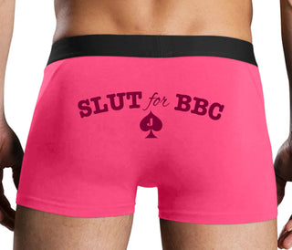 Slut For Big Black Cock - Jack Of Spades - Pink Boxer Brief