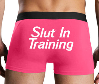 Slut In Training - Pink Boxer Brief