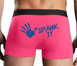 Spank It - Cute Hand Print - Pink Boxer Brief