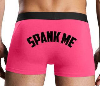 Spank Me - Bold Design - Pink Boxer Brief