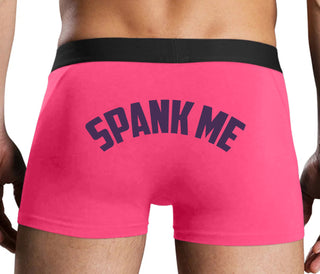 Spank Me - Bold Design - Pink Boxer Brief