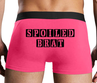 Spoiled Brat - Block Design - Pink Boxer Brief