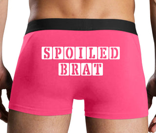 Spoiled Brat - Block Design - Pink Boxer Brief