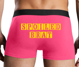 Spoiled Brat - Block Design - Pink Boxer Brief