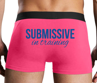 Submissive In Training - Pink Boxer Brief
