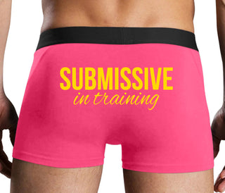 Submissive In Training - Pink Boxer Brief