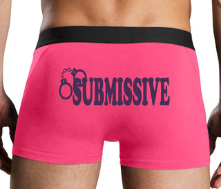 Submissive - Cuff Logo - Pink Boxer Brief