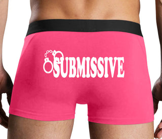 Submissive - Cuff Logo - Pink Boxer Brief