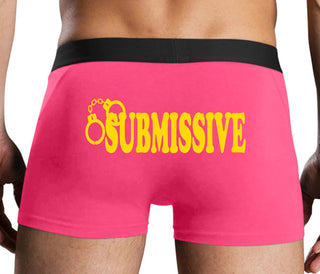 Submissive - Cuff Logo - Pink Boxer Brief